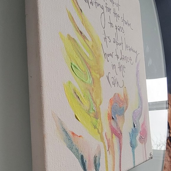 Dance in the Rain Painting on Canvas - Picture 3 of 7